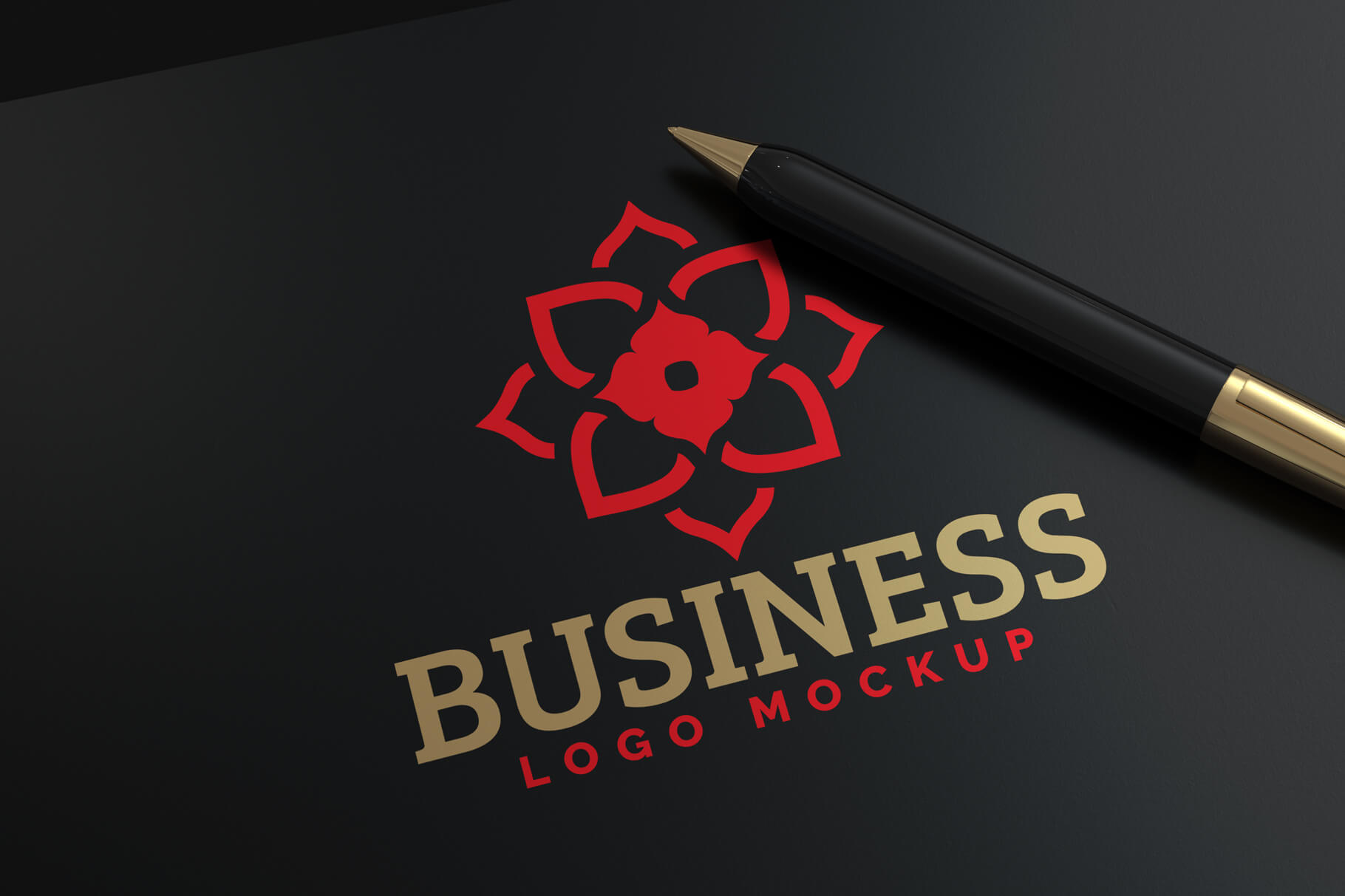 Pen and Paper Logo Mockup 2