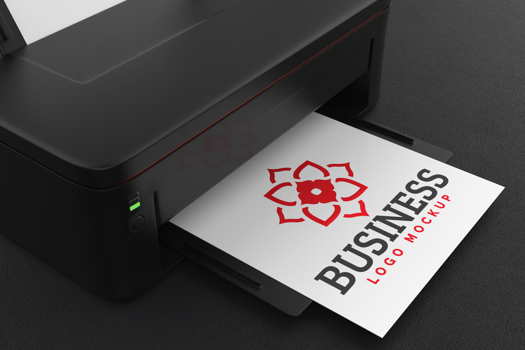 Printer Logo Mockup 2